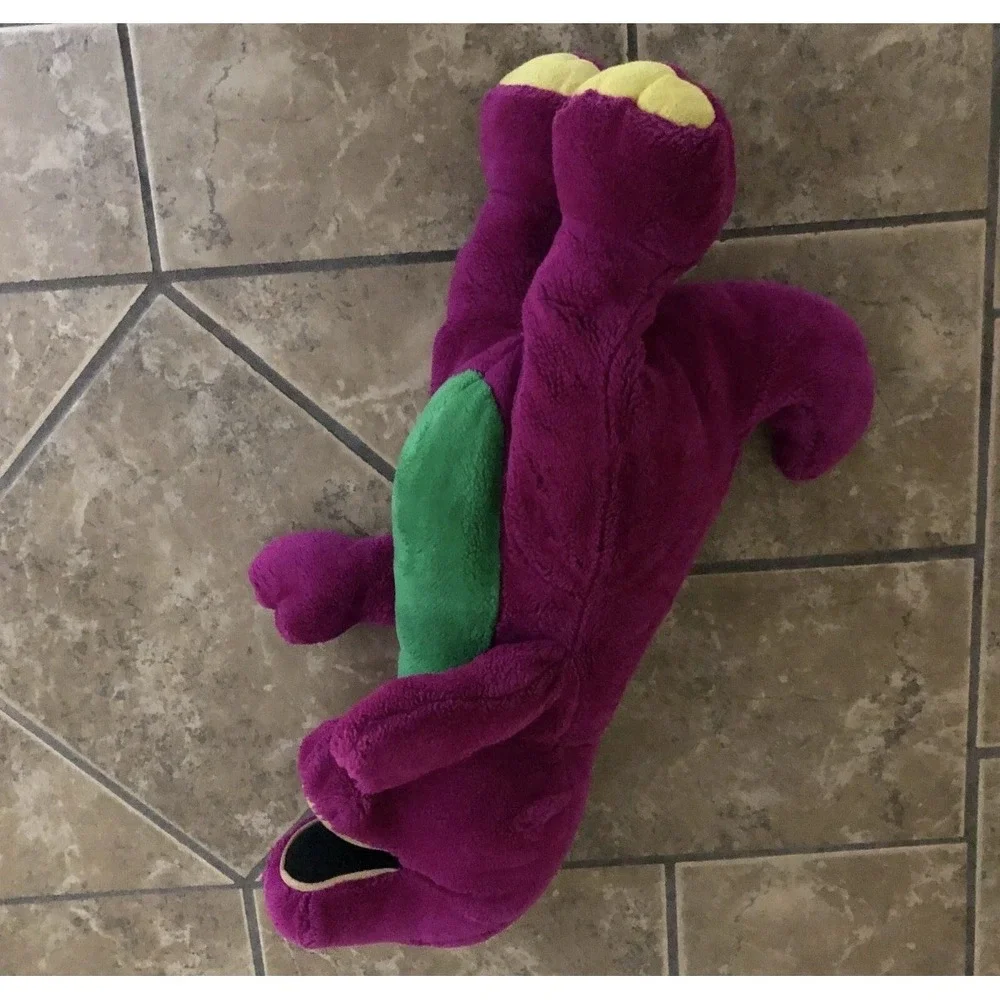 Barney The Purple Dinosaur Plush Dakin Open Mouth 1992 Vintage Sitting So Cute‎